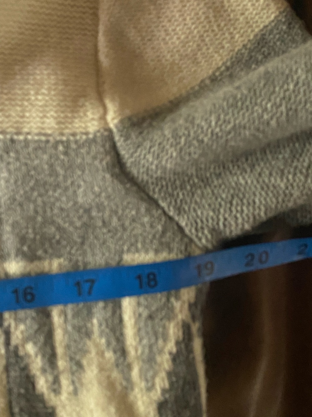 Banana Republic Men’s Shawl Collar Geometric Cardigan - Cream, Gray & Black, S - Picture 5 of 10